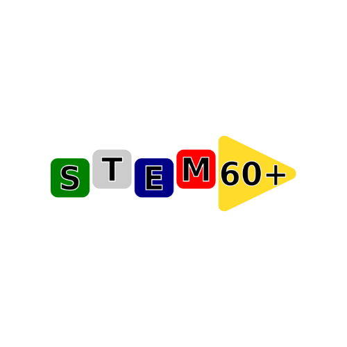 Image contains four block with a letter inside. From left to right: green block with S, grey block with T, blue block with E, and red block with M. There is a yellow triangle with the text 