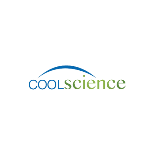Image contains the text "cool" in blue and "science" in green. There is a blue arch connecting the words above the words.