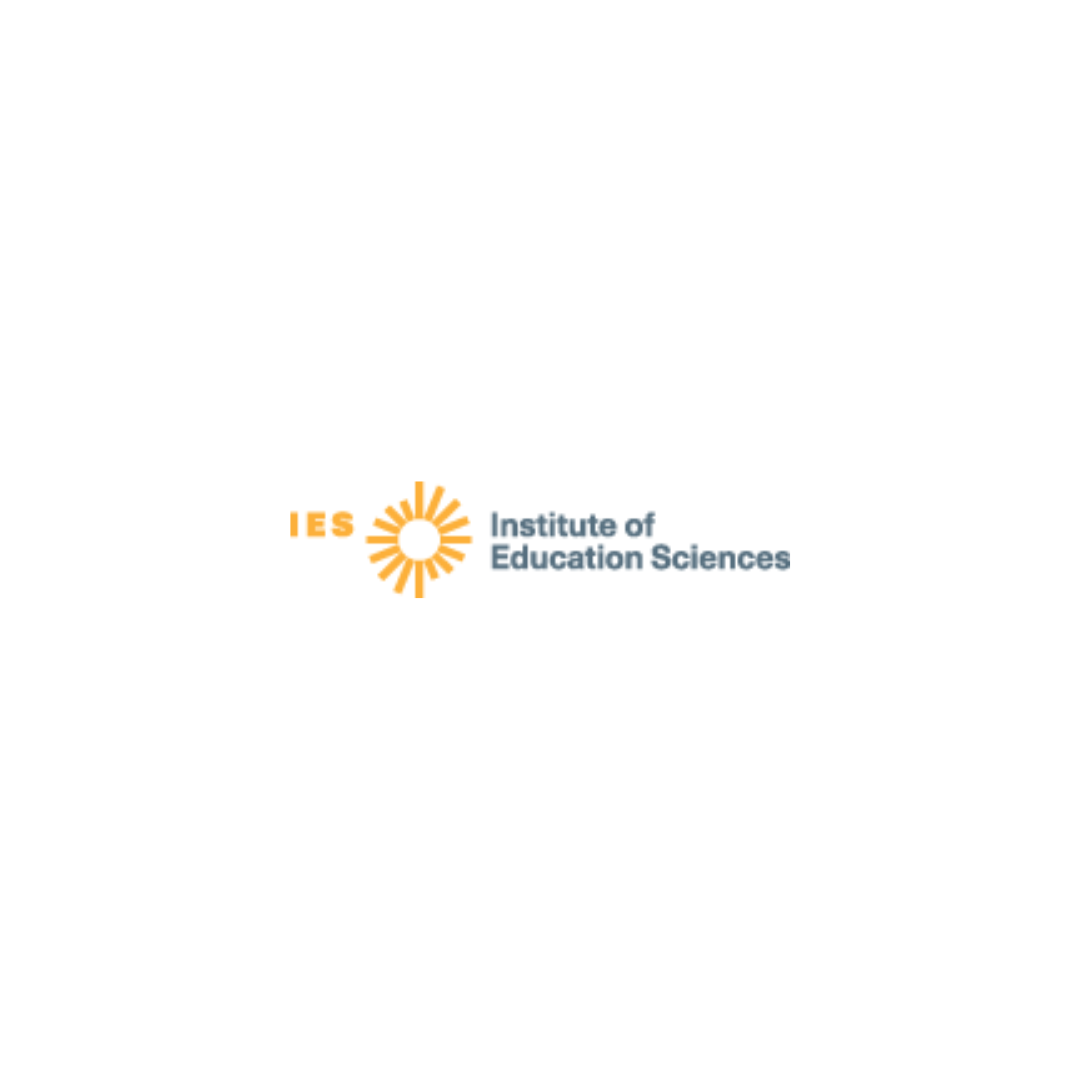 Institute of Education Sciences logo with yellow lettering and a yellow sun.